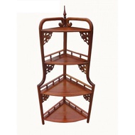 Kệ góc gỗ Gụ 4 tầng- 120x61x37 kệ gỗ trang trí trong phòng kệ góc trang trí