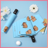 Cute Capybara Automatic Windproof Anti UV Folding Umbrella Anti Anti UV Automatik