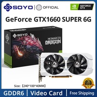 GTX1660SUPER 6G GTX1660SUPER 6G SOYO New NVIDIA Geforce GTX 1660 Super 6G Graphic Card GDDR6 GPU Gaming Video Card 12Nm DP DVI For Desktop Computer Combo