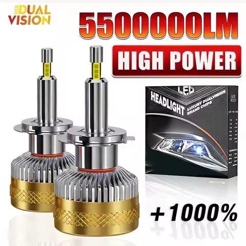 5000W 360 3D H7 LED Headlight Bulbs Canbus 5500000LM HIGH POWER 1:1 Mini Car Lights H7 LED Auto Head