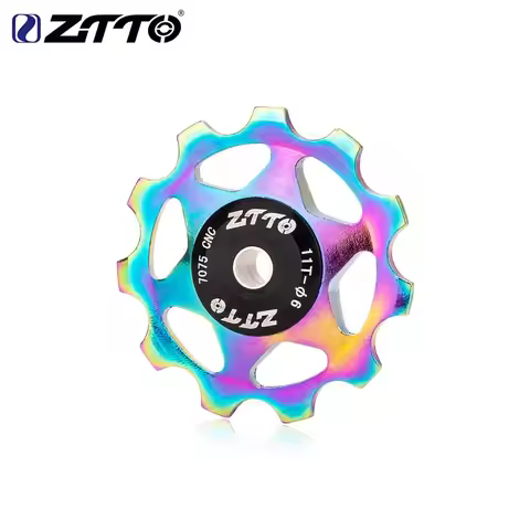 ZTTO 11T 13T MTB Bicycle Rear Derailleur Jockey Wheel Steel Bearing Pulley AL7075 CNC Road Bike Guid