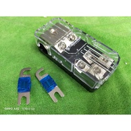 Pegasus Car Audio High Performance 60A Fuse 1 to 2 Holder Box  Kereta Amp Power