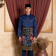 MJESTIC Baju Melayu - Navy Blue PETRA