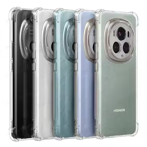 For Honor Magic 6 Pro Case For Honor Magic 7 5 4 Pro 6 Lite Transparent Airbag Shockproof Back Cover