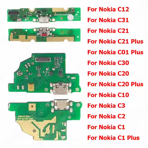 Charging Port For Nokia C12 C31 C21 C01 C30 C20 C10 C3 C2 C1 Plus Charge Board Plate Pcb Dock Ribbon