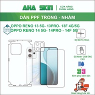 Full edge PPF sticker for Oppo Reno 13 5G/13Pro/13F 4G/5G Reno 14 5G/14Pro/14F 5G anti-scratch, full