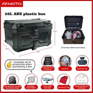 F2-MOTO 58L ABS PLASTIC BOX, TOPCASE W ZIP