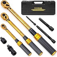 YIYEIE 8-Piece Torque Wrench Set | 5-26 10-70 20-230 Nm | 72Z Ratchet 1/4 Inch 3/8 Inch 1/2 Inch | I