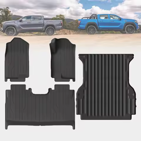 for FOTON TUNLAND V9 Waterproof TPE Car Mats 3D Laser Scanning Perfect Fit Odorless Accessories Easy