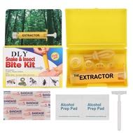 Snake Bite Kit, Bee Sting Kit, Emergency First Aid Supplies, Venom Extractor Suction Pump, Bite and 