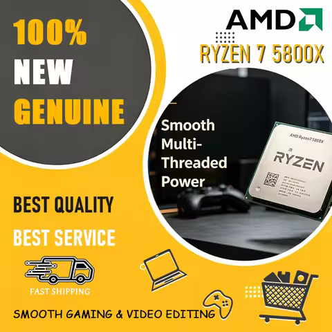 AMD Ryzen 7 5800X CPU Up to 4.7 GHz 8-Cores 16-Threads high TOPS 7nm L3=32M Desktop Processor AM4 So