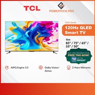 (TNG REDEEM) TCL QLED Smart TV with AMD FreeSync Virtual:X HDR10+ Dolby Vision &amp; Atmos (C645 Series) -  50" - 85"