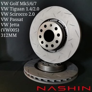 Nashin OE Brake Rotor Front For VW Golf MK6 1.4/2.0