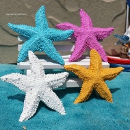 WX_2Pcs Fish Tank Ornament Mediterranean Resin Mini Starfish Aquarium Decoration