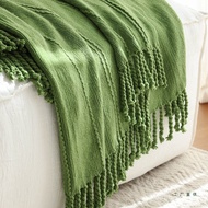 Style Casual Decoration Decorations Soft Khaki Nap Blanket Cover Sofa Blanket Blanket Towel Knitting