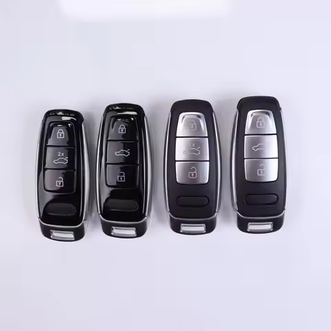 For Audi A6 A6L A4 C8 A7 A8 Q8 2022 2023 2024 2019 2020 2021 3 Buttons Car Key Fob Case Shell Housin