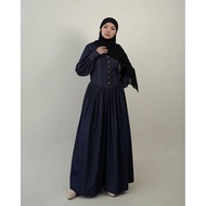 Evolvere - Hazel Denim Dress, a contemporary gamis