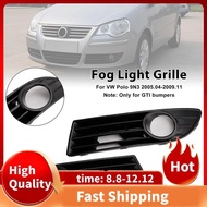 2PCS Fog Light Frame Cover Grille Grill for  9N  2005-2009 6Q0853665E, 6Q0853666G