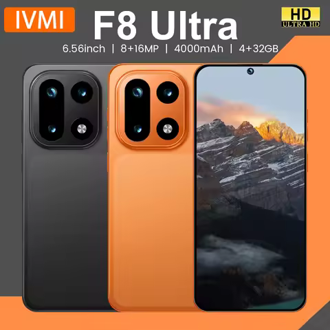 IVMI F8 Ultra Smartphone Android 12 6.56 inch Screen 4+32GB 8+16MP Mobile Phone 4000mAh For Google P
