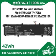 SKOWER B31N1911 Battery For ASUS Vivobook Flip 14 TM420 A413 K413 M413 S413 X421 M3400QA Redolbook14