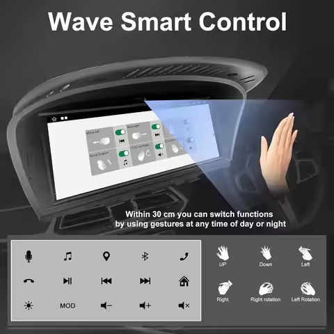 Gesture Radio Stereo Android For BMW Series 5/3 E60 E61 E62 E63 E90 E91 CIC CCC Car Multimedia Playe