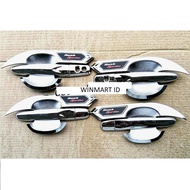 Paket Outer Mangkok Handle Handel Hendel Pegangan Gagang Pintu Chrome Mobil All New Rush 2018-2023