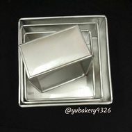 fashion promotion№❆ﺴ5”/6”/7”/8"/9" inch/inci Square Cake Pan Baking Mould Fix Base Loyang Kek Empat Segi/Petak Acuan 四方