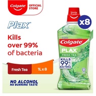 Colgate Plax Assorted / Ice  / Fresh Tea / Active salt Mouthwash 1L [Bundle of 8]