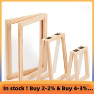 3 Pieces Paper Making Wooden Paper Making Mould Papermaking Screen Kit 3 Size Frame for DIY  (A7, A6