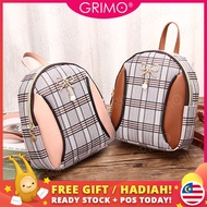 READY STOCK😍GRIMO Ribonily Backpack Women's School Travel Bags Shoulder Bag Beg Sekolah Wanita Perem