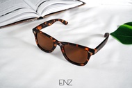 ENVISZO ES4991 แว่นกันแดด ทรงคลับมาสเตอร์วินเทจ เลนส์ Polarized ตัดแสง กันUV100% พร้อมกล่องและผ้าเช็ด