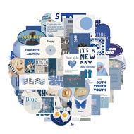 Set of 10/20/30 PCS Stickers 2YK Luxury Blue Classic Style Notebook and Phone Decoration Posters