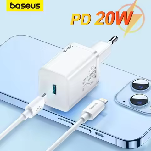 Baseus PD 20W Fast Charging Portable Charger For iPhone 15 14 13 12 11 Pro Max Type C PD Quick Charg