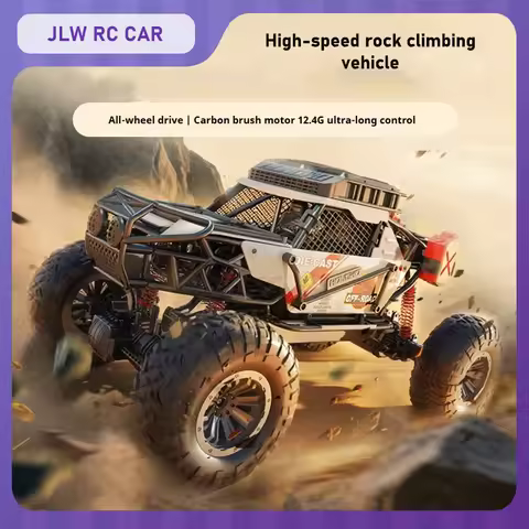 JLW RC Car 1:6 4WD Brushed Electric High Speed RC Climbing Car 2.4G RC Continuously Variable Speed O
