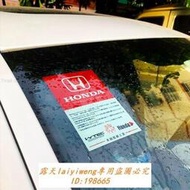 新品上市 JDM本田車貼奧德賽飛度思域雅閣繽智CRV前擋風玻琍裝飾貼紙靜電貼