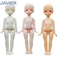 JAVIER 1/6 Bjd Body, Without Makeup Multi Joints Doll's Head, Birthday Gift Movable White/Pink/Tan 2