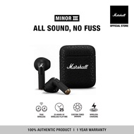 MARSHALL MINOR III BLACK - รับประกัน 1 ปี + ส่งฟรีทั่วไทย (หูฟังบลูทูธ หูฟังไร้สาย หูฟัง true wirele