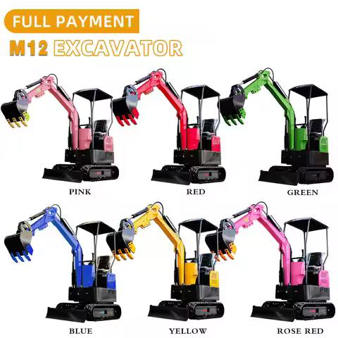 DDP Shipping 1.2 Ton Mini Hydraulic Crawler Excavator CE EPA Euro5 Small Excavator With Attachments 