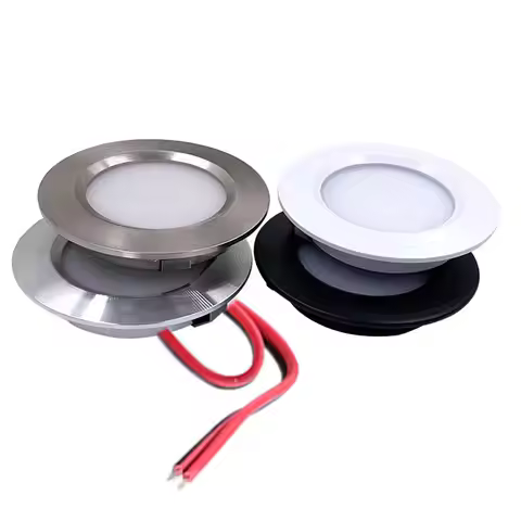 68mm Recessed LED Downlight 3W 12V DC Hole 55mm 2 1/2inches Recessed RV Camper Light Slim LED Cupboa