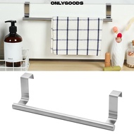 ONLYGOODS Towel Rack Shelf Cabinet Door Hanger Shelf Kitchen Over Door Towel Bar