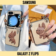 เคส Samsung Z Flip 5 ลายน้องหมา ส่งจากไทย พรีเมี่ยม มีสายสะพาย Galaxy Z Flip5