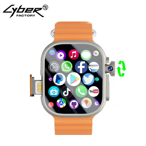 2025 New DW100 Smart Watch S10 Ultra 3 Android 10.0 180° Rotary Blood Pressure Camera GPS WIFI 2.29 