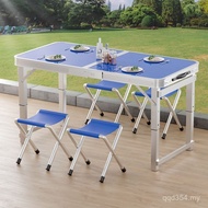 可 Outdoor Picnic Table Chair Construction Site Simple Night Market Dining Table Camping Lift Folding