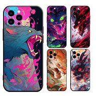 For Iphone 12 13 14 PLUS PRO MAX MINI Fierce beast  Casing Soft Case Cover