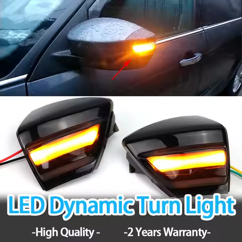 2x Dynamic Side Mirror Blinker Light LED Turn Signal Lamps For Ford S-MAX CD340 Kuga C-Max Galaxy MK