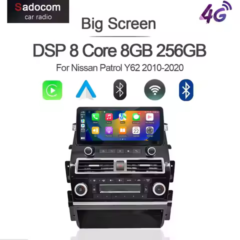12.3" QLED 8G+256G Carplay Android 14.0 multimedia Car Player navigation GPS Stereo autoradio For Ni