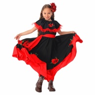 [Ready Stock] New Style Halloween Day of the Dead Costume Mexico Traditional cos Children's Performa