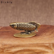 Dickly Mini Arowana Statue Incense Stick Holder Fish Statue for Tea Room Yoga Table