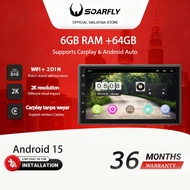 SOARFLY 2025 Android Player 9" & 10" inch (6Gb Ram+64Gb) Car Multimedia Android Player Carplay  MP5 