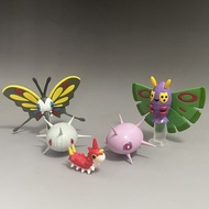 Fast Shipping 1: 20 Hunting Swallowfly Poisoning Acne Moth Acne Tailworm MC Studio Flip Model Pokémo